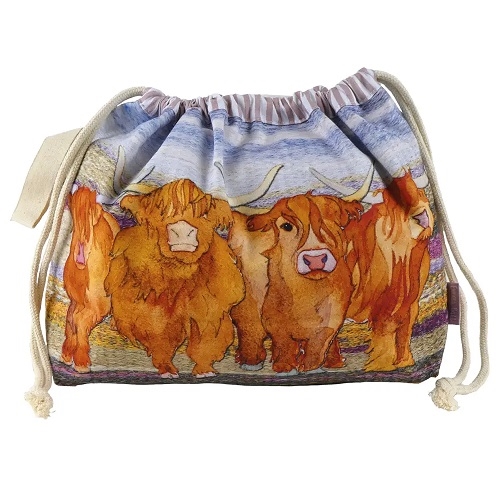 Drawstring Bag - Highland Coo