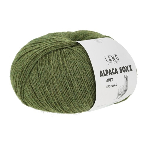 Alpaca Soxx 4Ply - fv. 17 Green melange