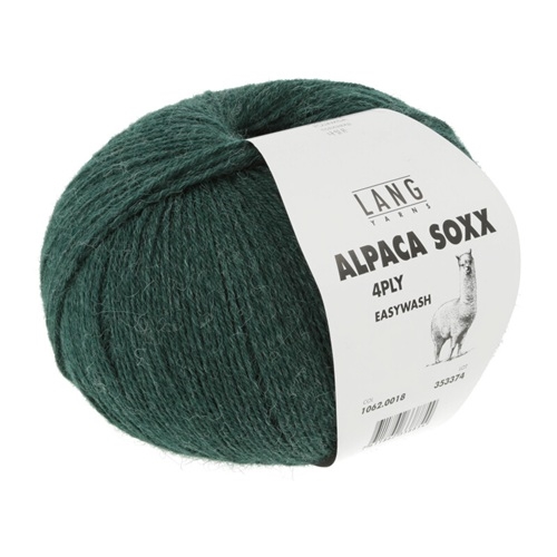 Alpaca Soxx 4Ply - fv. 0018 Bottlegreen