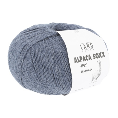 Alpaca Soxx 4Ply - fv. 34 Jeans melange