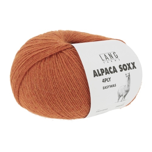 Alpaca Soxx 4Ply - fv. 59 Orange melange