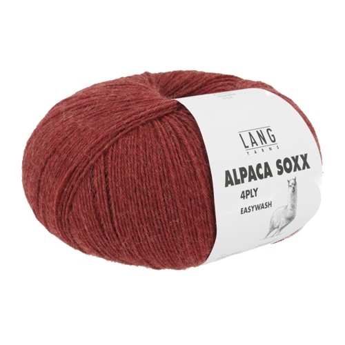 Alpaca Soxx 4Ply - fv. 61 Red melange