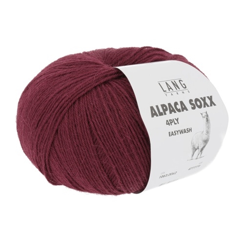 Alpaca Soxx 4Ply - fv. 0062 Redwine