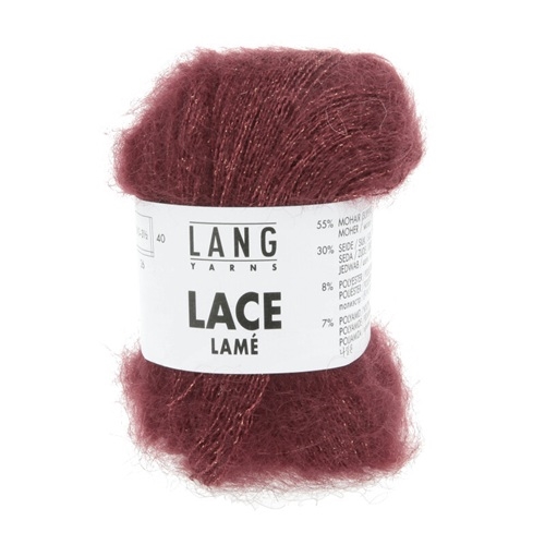 Lace Lamé Fv. 62 Wine Red