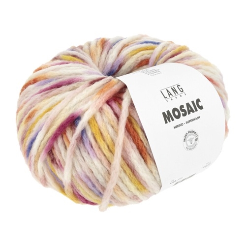 Mosaic fv. 02 Bordeaux/Lilac/Pink/Yellow