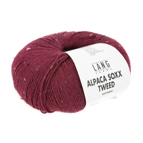 Alpaca Soxx Tweed Fv. 62 Wine Red