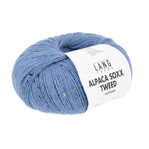 Alpaca Soxx Tweed Fv. 121 Skyblue