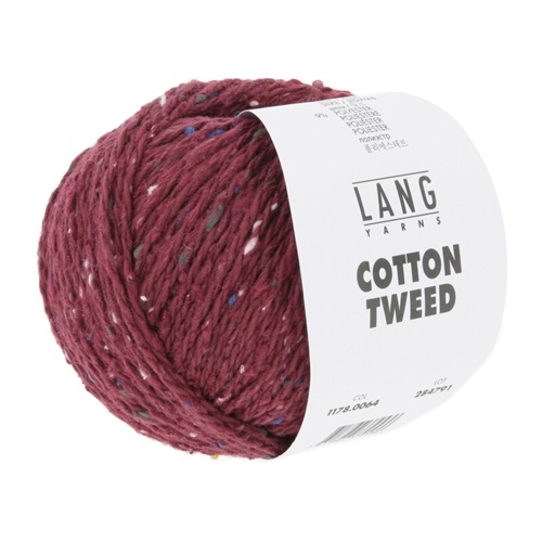 Cotton Tweed fv. 64 Bordeaux