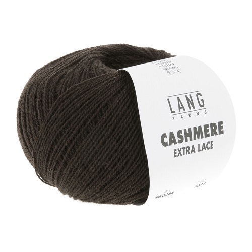 Cashmere Extra Lace fv. 268 Dark Brown Melange