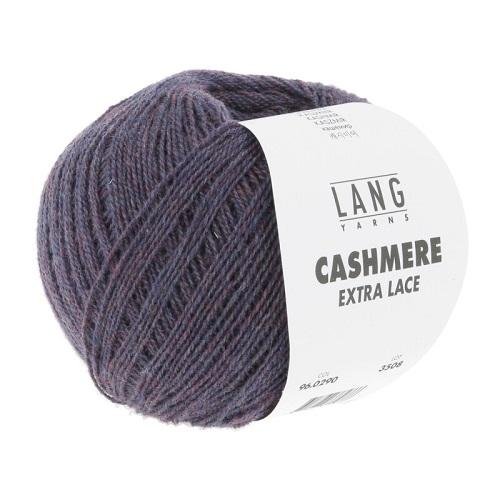 Cashmere Extra Lace fv. 290 Dark Purple Melange