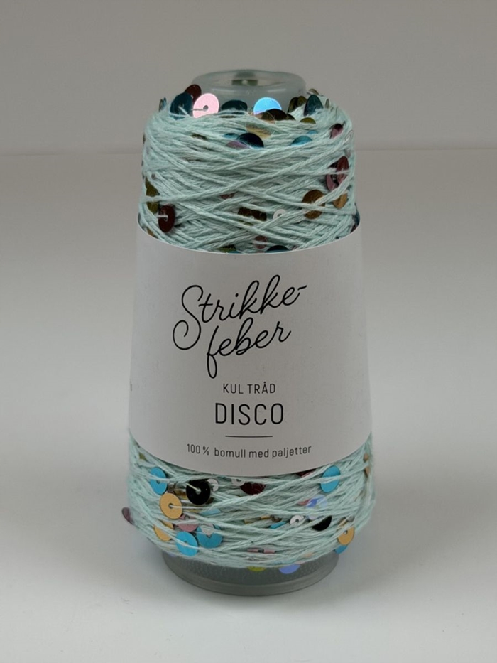 Disco - 50 g Fv. 75 Mint med flerfarvede pailletter