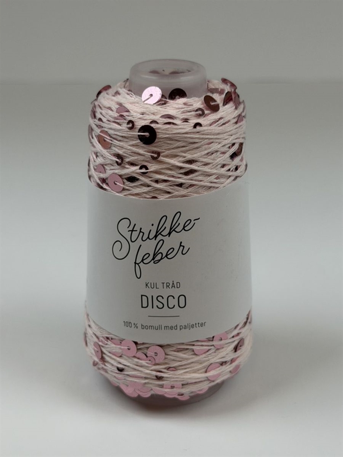 Disco - 50 g Fv. 23 Rosa med rosa pailletter