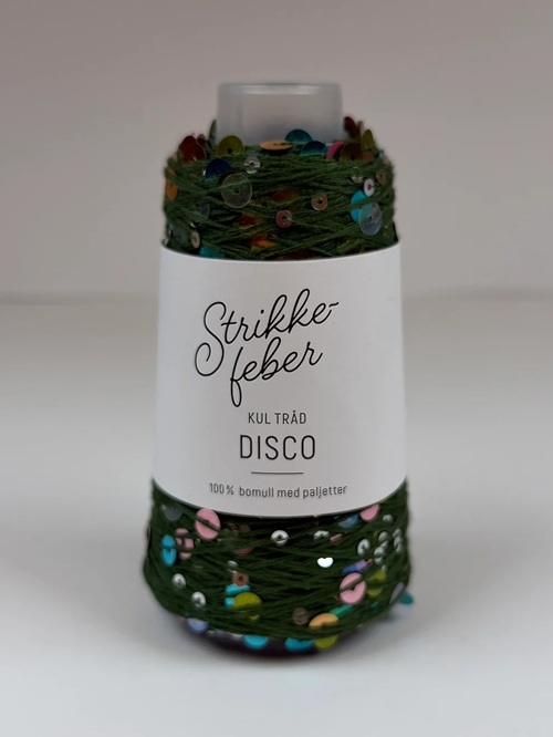 Disco - 50 g Fv. 1262 Grøn med flerfarvede pailletter