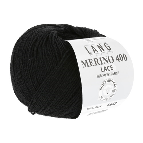 Merino 400 Lace Fv. 04 Black