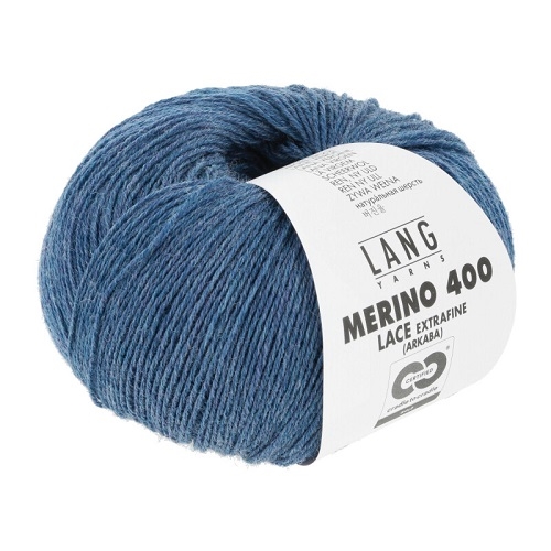 Merino 400 Lace Fv. 333 Jeans Melange