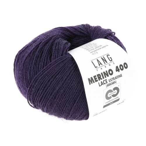 Merino 400 Lace Fv. 347 Dark Lilac Melange
