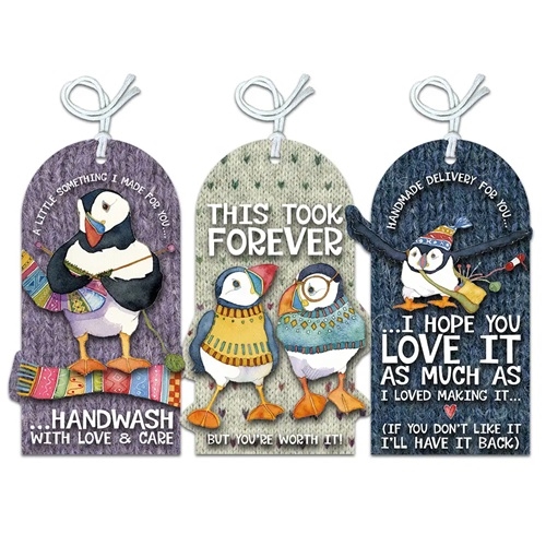 Crafting Tags - Wolly Puffins