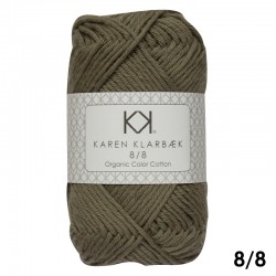 8/8 Bomuld fra Karen Klarbæk Fv. 1014 Olive Green