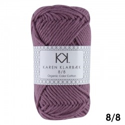 8/8 Bomuld fra Karen Klarbæk Fv. 1007 Plum