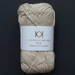Karen Klarbæk - 8/8 Økologisk Bomuld -  Fv. 1030 Warm Nature White