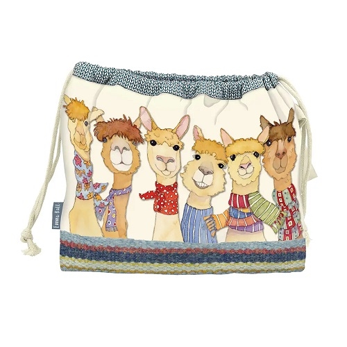 Drawstring Bag - Happy Alpacas