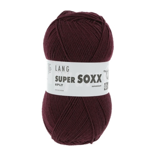 Super Soxx 6Ply Fv. 64 Bordeaux