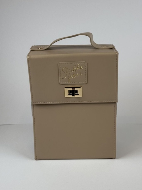 Strikkefeber - Rundpindetaske-Beige