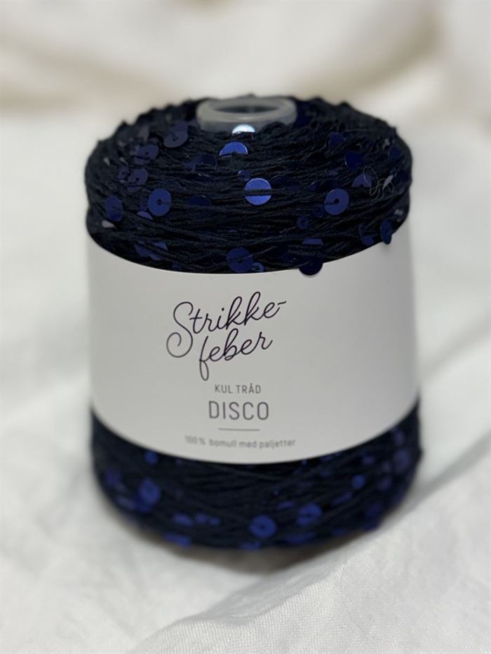 Disco - 200 g Fv. 31 Mørkeblå med blå pailletter