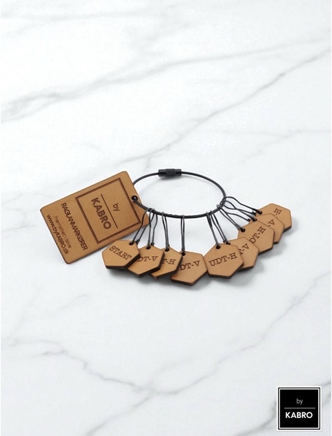 By Kabro - Raglanmarkører med højre og venstre udtagning - læder