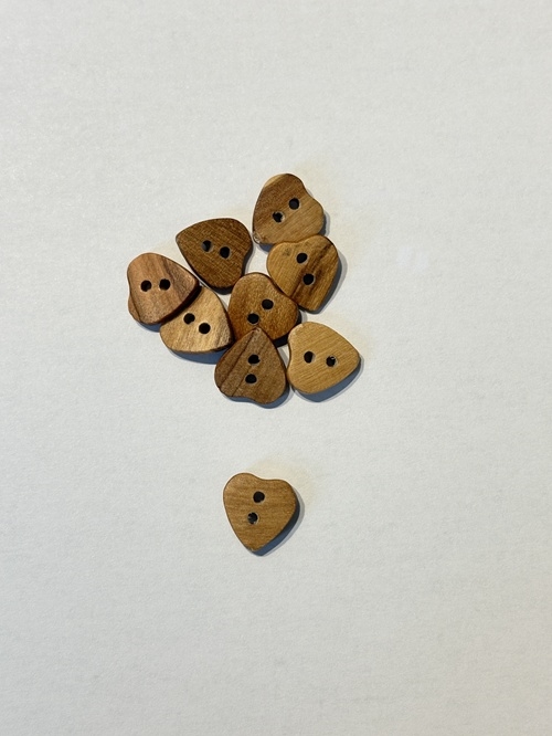 Lille træhjerte 12 mm