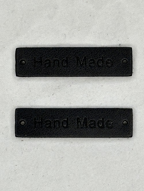 Lædermærker Handmade - små-Sort