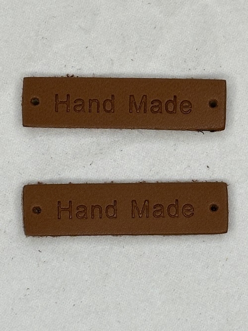 Lædermærker Handmade - små-Egern brun