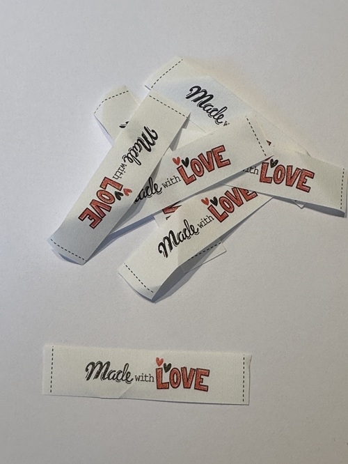 Mærker i nylon-Made with Love