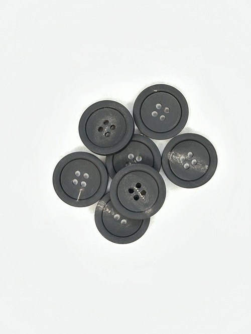 Hornknap - Sort-23 mm