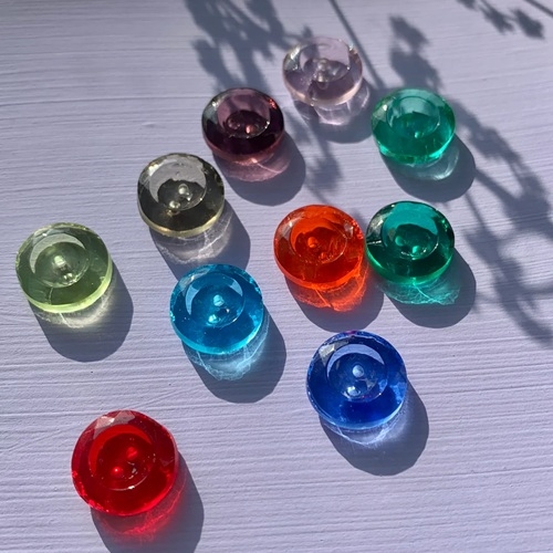 Glasknap - Krystal 14 mm