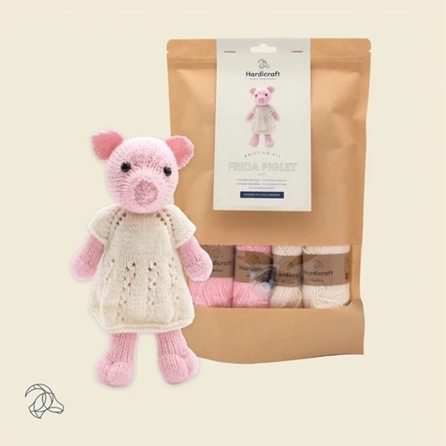 Hardicraft Frida Piglet - DIY strikkekit
