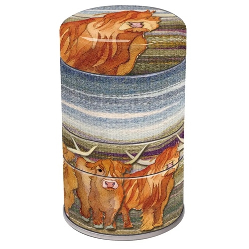 Mini Stacker Tin - Highland Coos