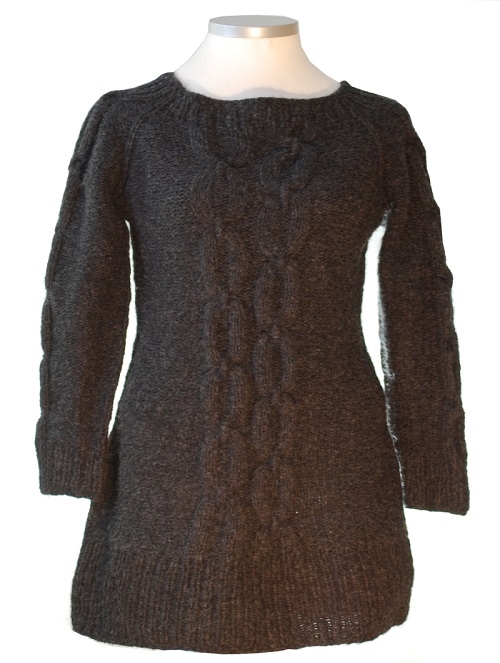 Puno: Sweaterkjole med kædemønster