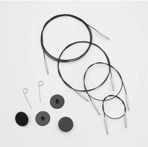 KnitPro - Swivel wirer med drejeled - Thin & Flex