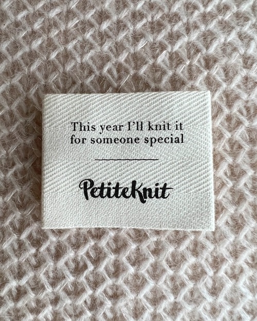 PetiteKnit -Label - "This year I'll knit it for someone special"
