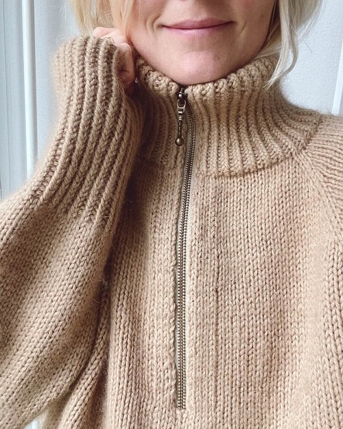 PetiteKnit - Zipper Sweater